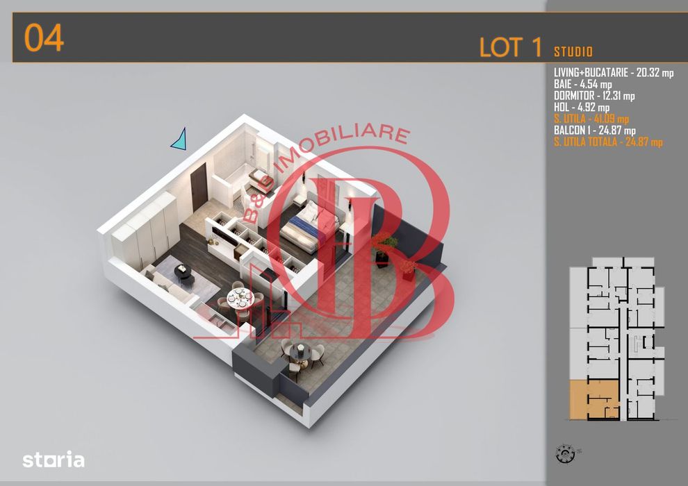 Apartament 2 camere cu Terasa-Theodor Pallady - More