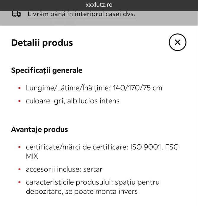 Birou din lemn pentru colț
