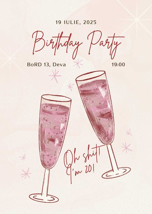 Invitații eveniment digitale personalizate | 30 lei