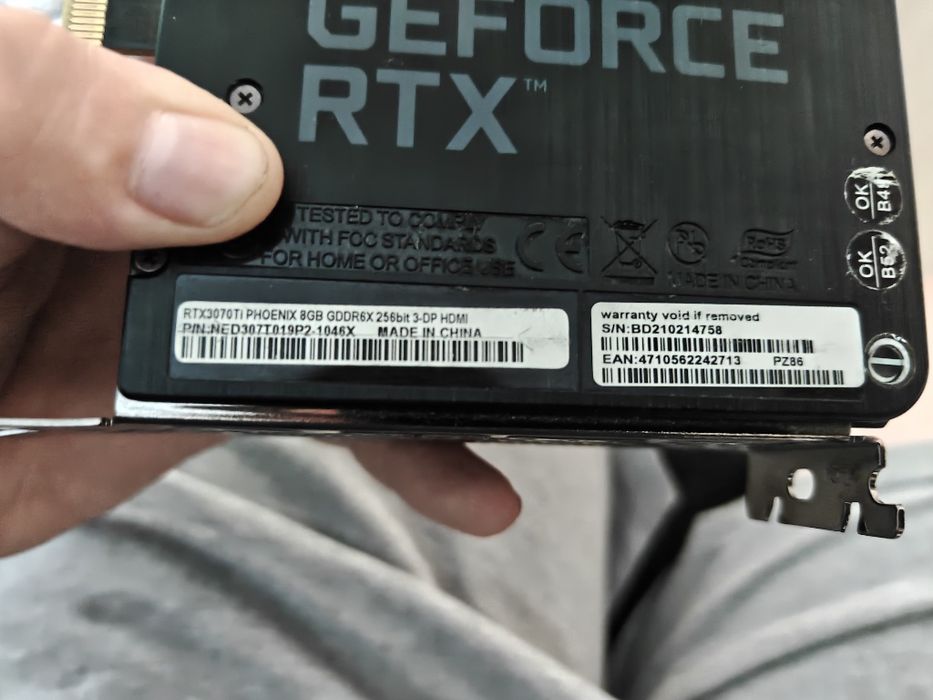 RTX 3070ti 8GB .