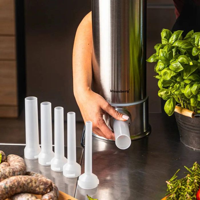 Masina manuala pentru umplut carnati, otel inoxidabil, capacitate 5