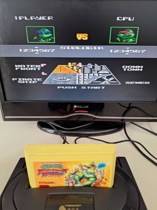 Turtles Tournament Fighters, caseta discheta clasica cu joc consola TV