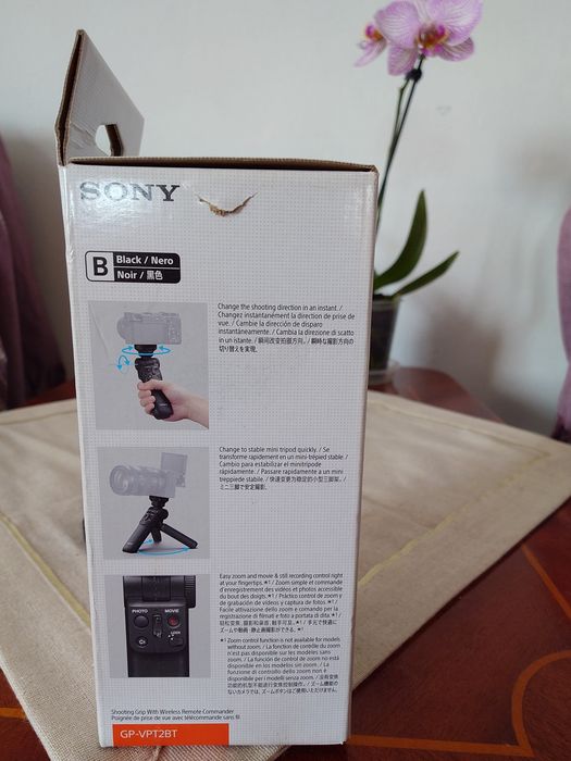 Mâner de fotografiere cu telecomandă Sony 
GPVPT2BT.SYU