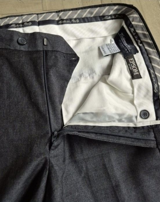 Pantaloni barbăteşti Epson Italia - 48 - Straight Fit - Valicana 120's