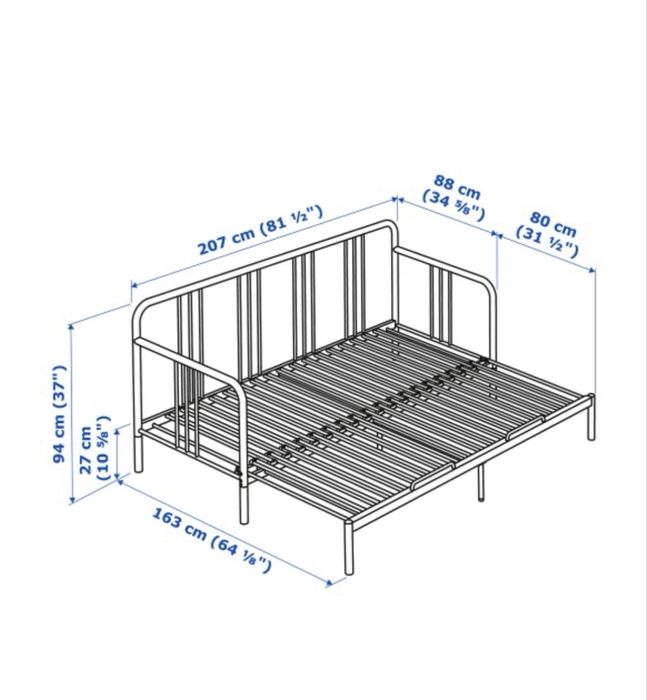 Ikea кушетка с два матрака
