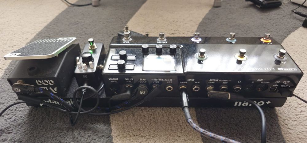 Line 6 HX Stomp XL + ToneX One + Pedaltrain – setup complet