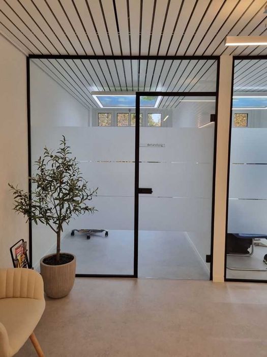 Скидка! Тонировка окон матовая пленка для офиса туманка Matoviy plenka