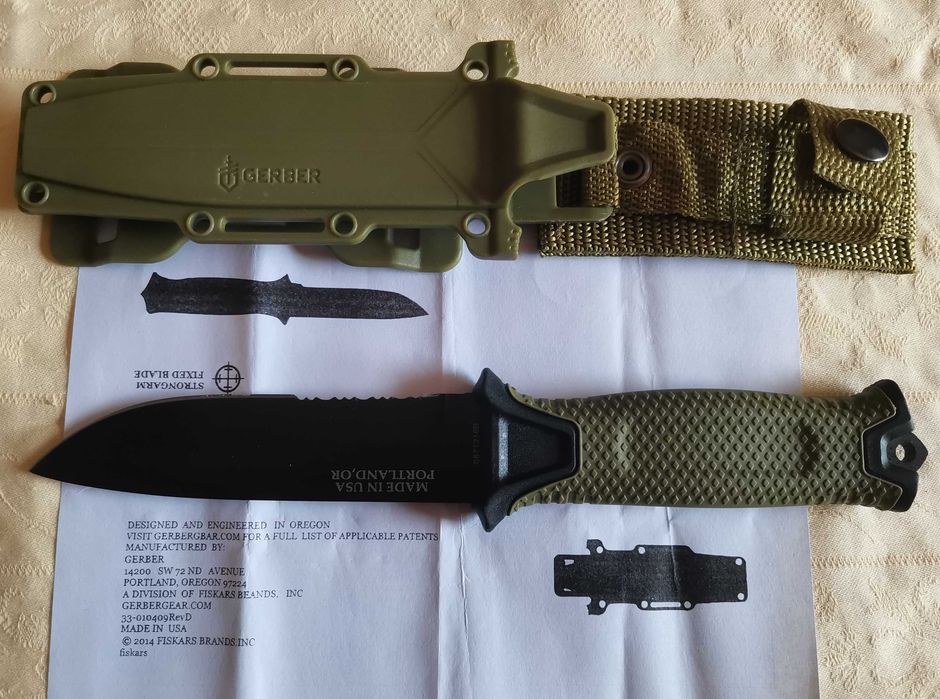Практичен & Неубиваем Бушкрафт Нож с Kydex Кания – Готов за Всичко! USA,Чисто нов!