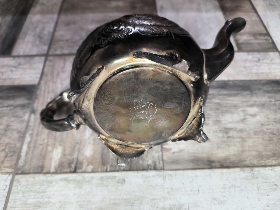 Старинен посребрен английски чайник/teapod - Антикварна стойност