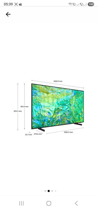 Televizor samsung 4k 165cm