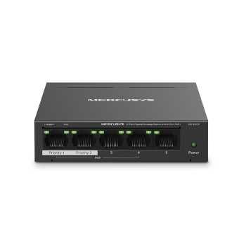 5 портовый гигабитный коммутатор с 4 порта PoE+ Mercusys MS105GP
