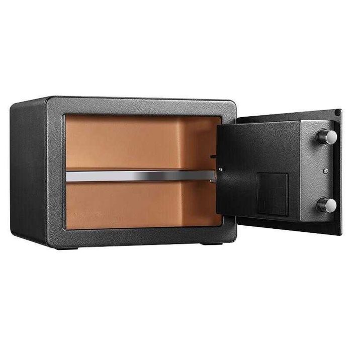 Сейф Deli 33559 с отпечаткам пальца белый 25х35х25 10кг