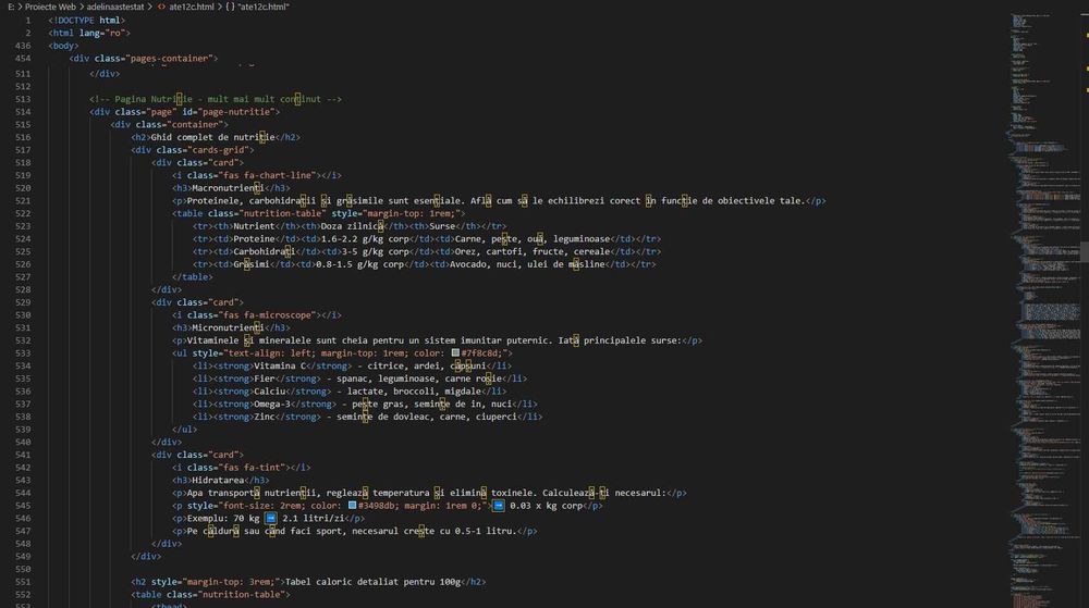 Realizez Site-uri Atestat Informatică – HTML, CSS, JS - 70 RON