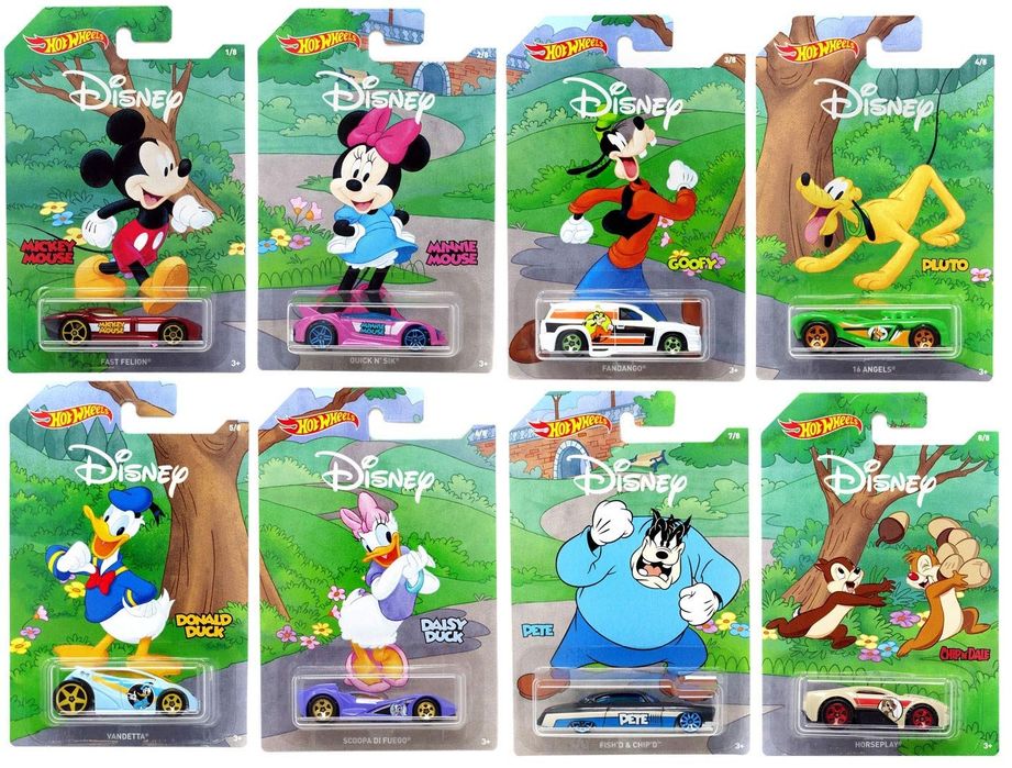 Hot Wheels Disney Edition Full Set 8/8