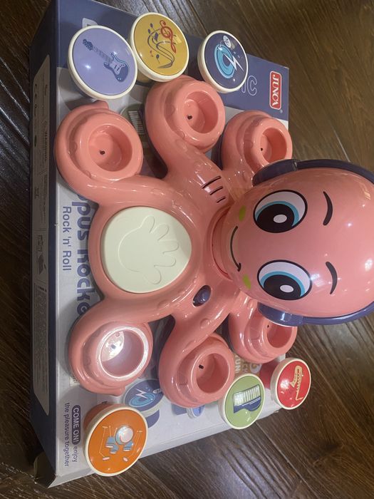 Развивающая интерактивная игрушка музыкальный осьминог