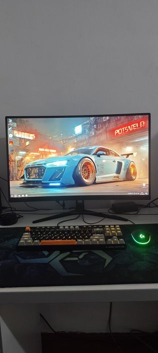 LED Monitor Q27 Curved  5mc 75Hz, FHD 1920x1080 VGA+HDMI