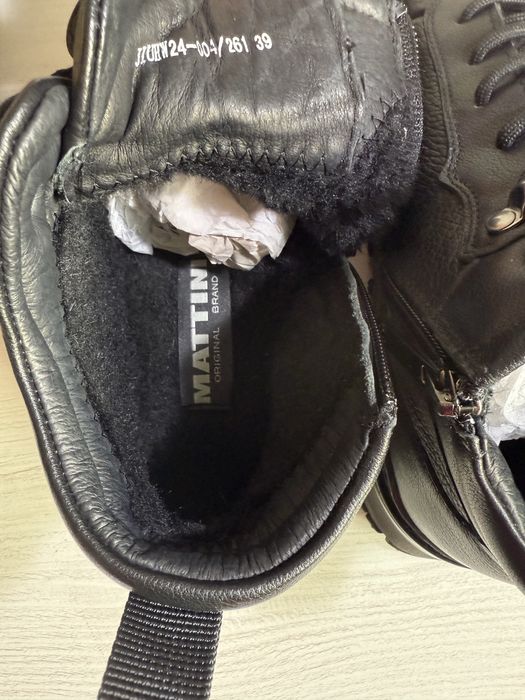 Ботинки кожа, шерсть бренд Mattini