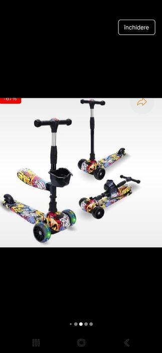 Trotineta 2 in 1 copiii