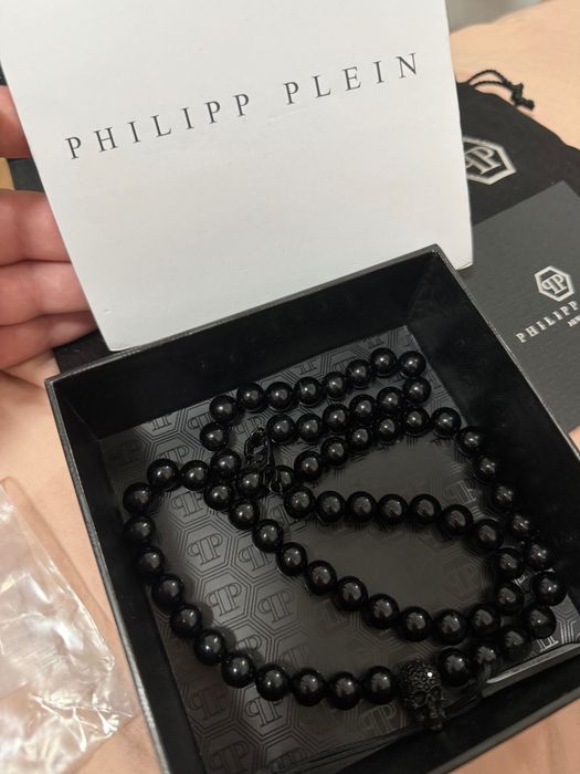 Уникален мъжки гердан Philipp plein crystal skull