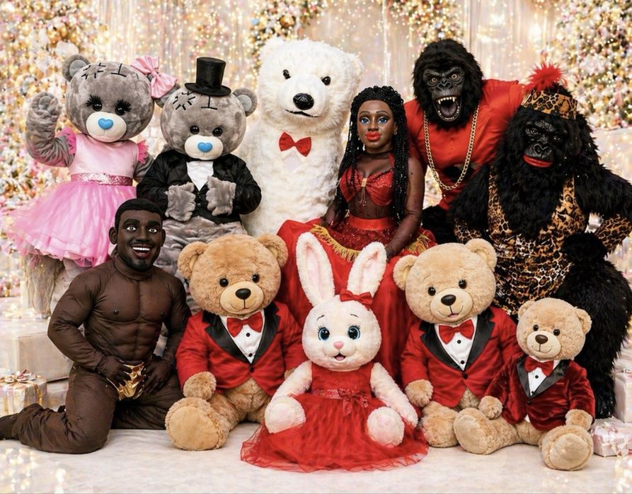 АРЕНДА Ростовые куклы ПРОКАТ костюмов Кайрат Нуртас Негр негритянка