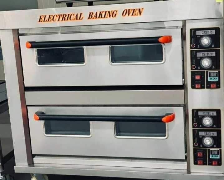 Фурна професионална за закуски Пици и готвене на две нива 4 тави