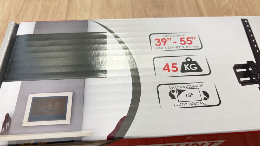 Suport TV perete CINEMOUNT B40T 32–65”, 45 kg – nou, nefolosit