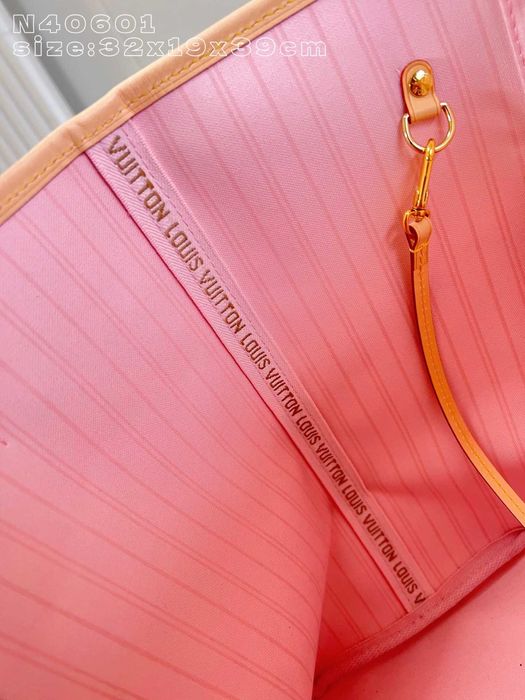 Geanta Louis Vuitton Neverfull Premium-interior roz