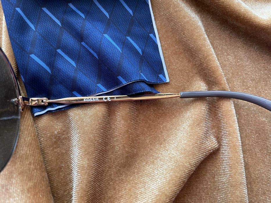 Fossil Слънчеви очила, кръгли, огледални, 56-19-140