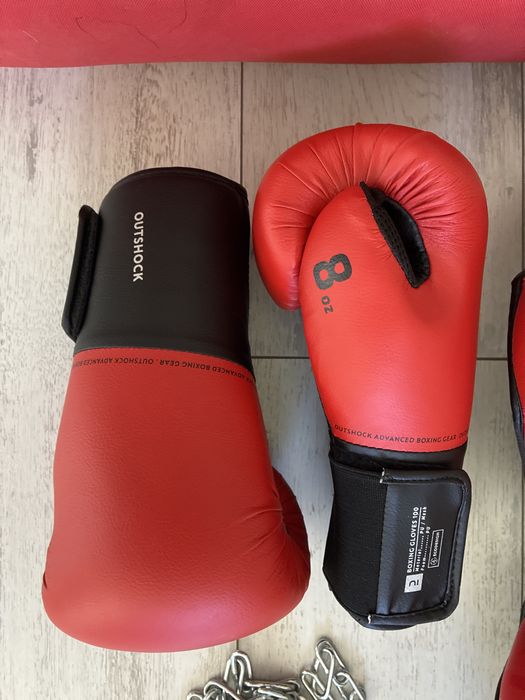 Боксова Круша Decathlon OutShock + маски за бокс и ръкавици 1 чифт
