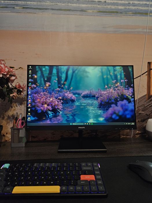 Monitor LED IPS Philips 23.8", QHD, 75 Hz, 245E1S