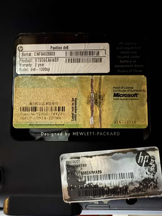 Laptop Pavillion dv6