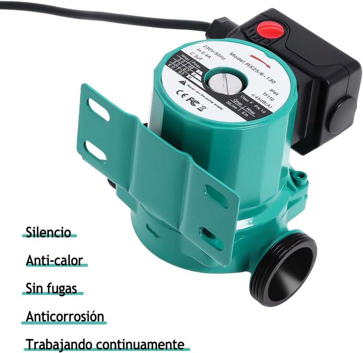 Pompa recirculare Poweka, RS25/6-130, 46/67/93W