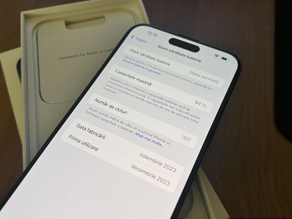 iPhone 15 Pro Max 256 GB Blue Titanium Albastru