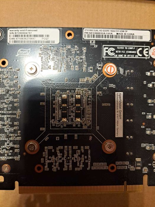 Palit GTX 1660 Dual 6GB – Отлично състояние, работеща