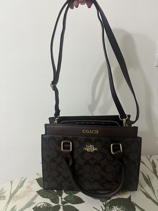 Сумка coach для университета, для школы, самое то
