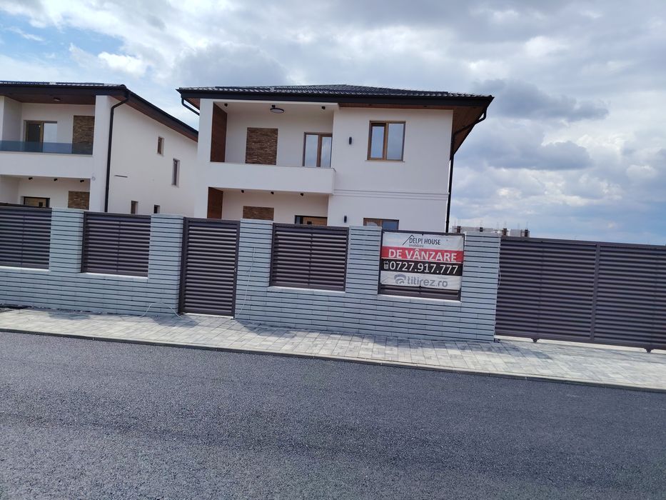 Vila Dobroiesti 5 camere, 3 bai, cartier rezidențial, strada Asfaltata