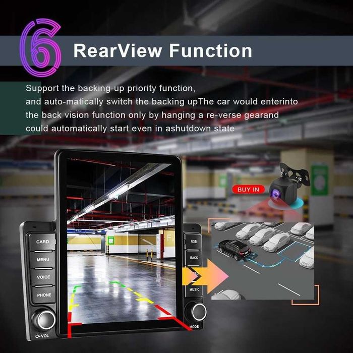 Dvd auto 9.5 Inch Vertical FM Bluetooth Player HD 2 Din Radio USB