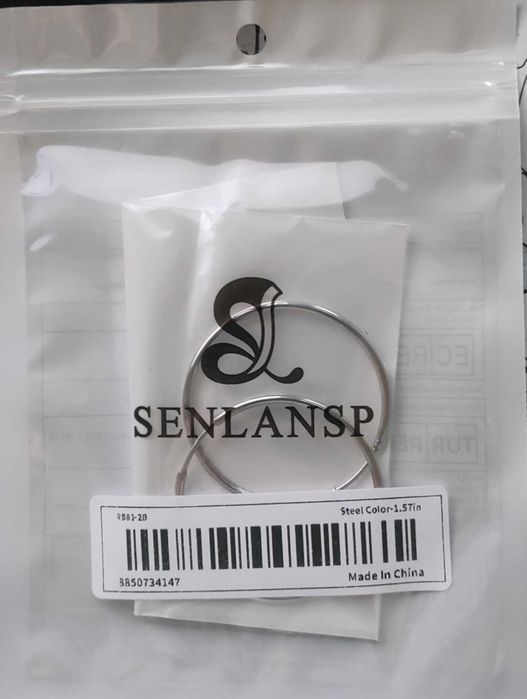 Обеци тип халка от неръждаема стомана