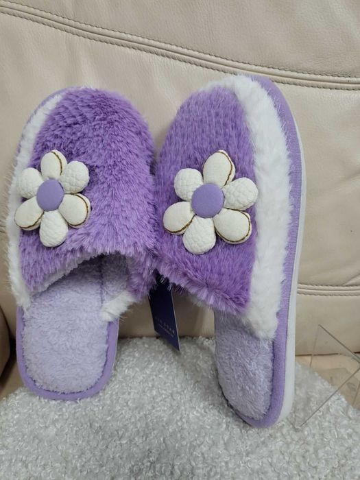 Нови дамски пантофи  - лила