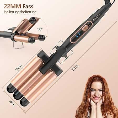 BESTOPE MIX Маша за коса, 3 цилиндъра, 22 мм, Керамична  150°C/210°C