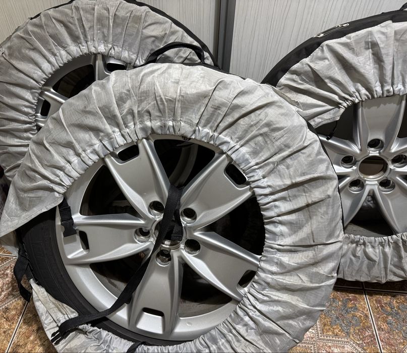 Jante Audi VW skoda seat originale pe 17 roti anvelope iarna 5x112