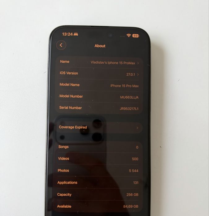 Iphone 15 Pro Max 256 GB Black