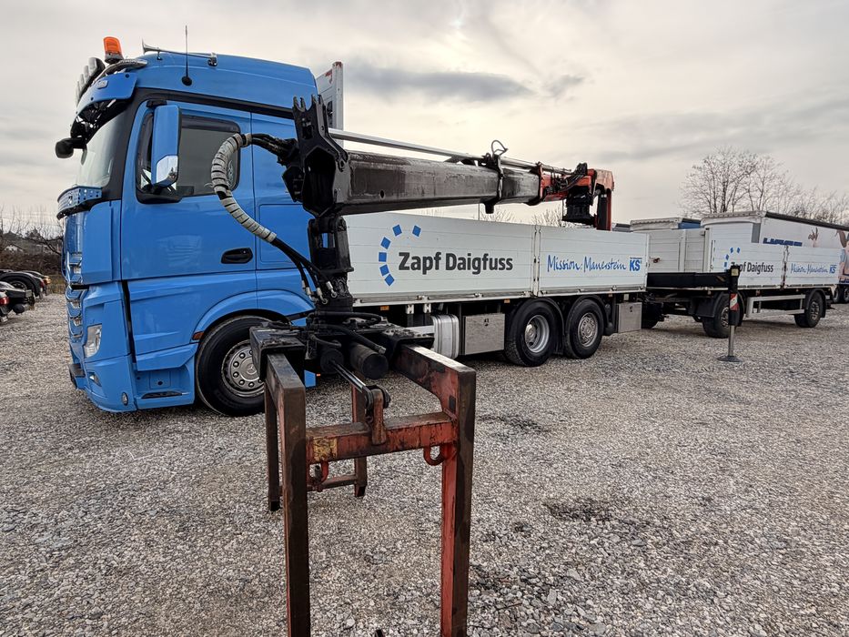 Mercedes-Benz Actros 2552 + palfinger 18001L +Remorca / macara / PK