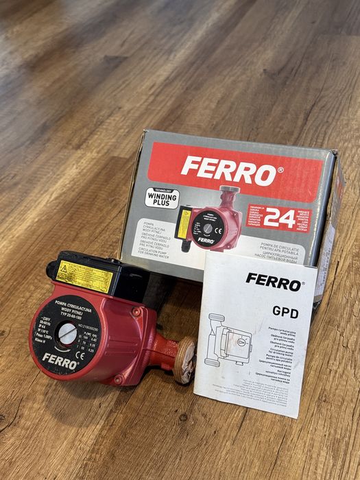 Pompă de circulație Ferro 25-60 / 180 – apă potabilă pompa recirculare