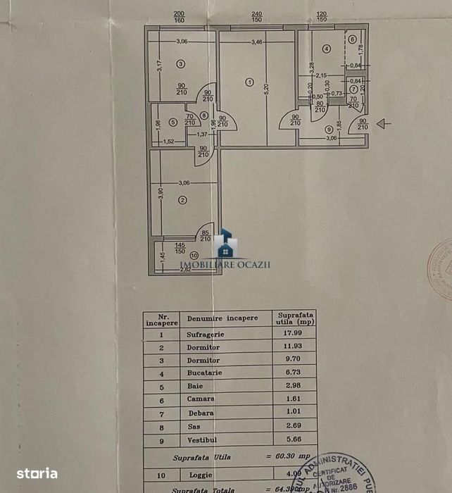 Apartament 3 camere Semidecomandat Aparatorii Patriei