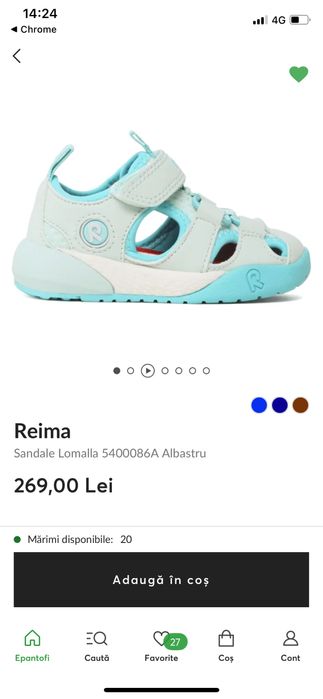 Sandale baieti nr 23 Reima