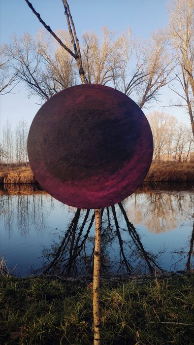 Картина на круглом холсте