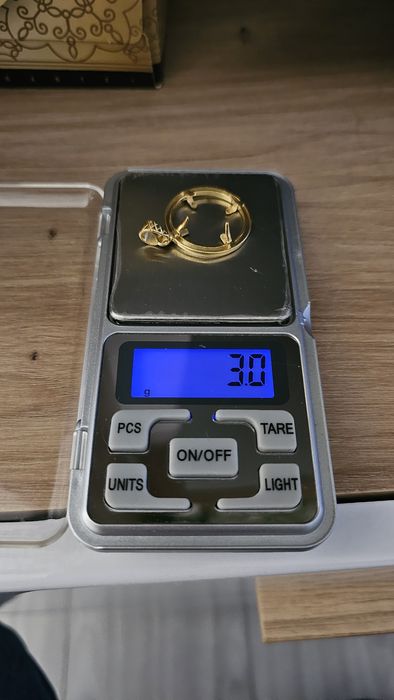 Pendant argint suflat cu aur