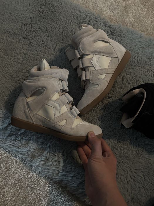 Isabel Marant Beckett High Top Wedge Sneaker