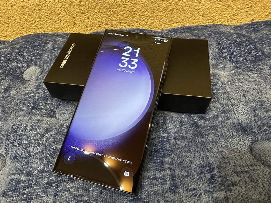 * SAMSUNG S23 Ultra оригинал одни руки в полном комплекте почти идеаль